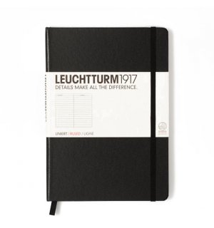 Leuchtturm1917 Medium Notebook Black (черный)