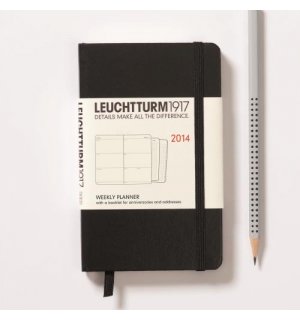 Leuchtturm1917 Еженедельник на 2014 год, неделя на развороте (Распродажа) Pocket