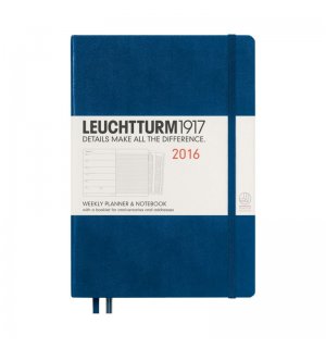 Leuchtturm1917 Еженедельник-блокнот на 2016 год, неделя на странице Medium