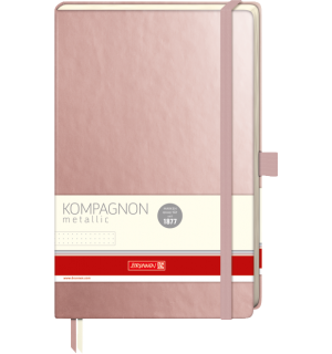 Brunnen Kompagnon Metallic Rosegold Dot (в точку) A5