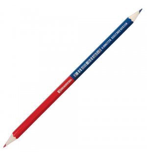 BRAUBERG Двухцветный карандаш, (2,9 мм, красно-синий)