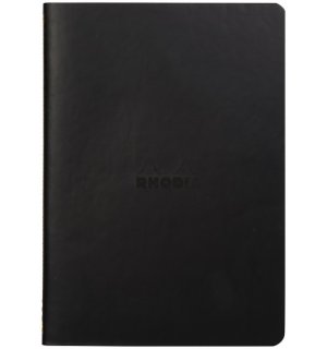 Rhodia Rhodiarama тетрадь на сшивке, черный (в точку)  A5