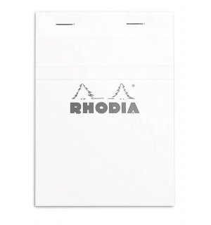 Rhodia Блокнот Basics №13 белый (в клетку) A6