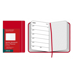 Еженедельник Moleskine Classic (2012), Pocket, красный