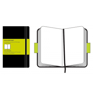 Записная книжка Moleskine Classic (нелинованная), Pocket, черная