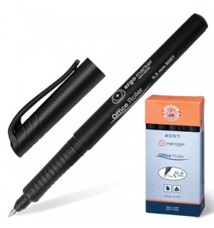 KOH-I-NOOR ручка-роллер, трехгранная (0,3 мм, черные чернила)