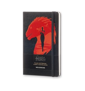 Записная книжка Moleskine Game of Thrones (нелинованная), Large, черная