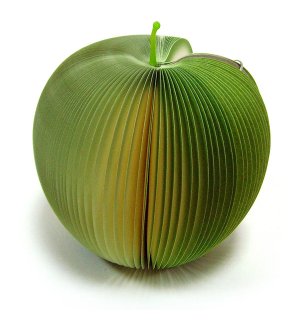 Блокнот-раскладушка «Яблоко зеленое»