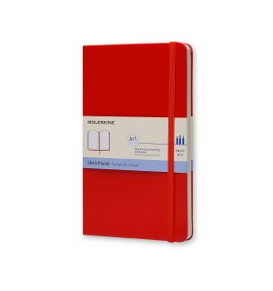 Записная книжка Moleskine Classic (для рисунков), Large, красная