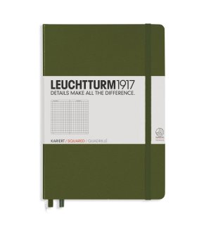 Leuchtturm1917 Medium Notebook Army (хаки)