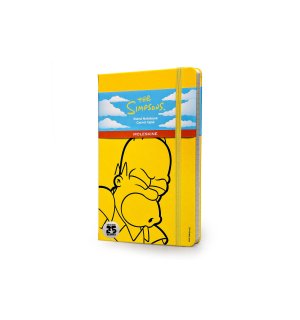Записная книжка Moleskine The Simpsons (в линейку), Large, желтая