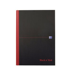 Офисная тетрадь Oxford Black n' Red Casebound Notebook A4