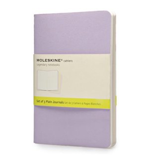 Записная книжка Moleskine Cahier (нелинованная, 3 шт.), Pocket, пастельный набор