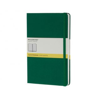 Записная книжка Moleskine Classic (в клетку), Large, зелёная