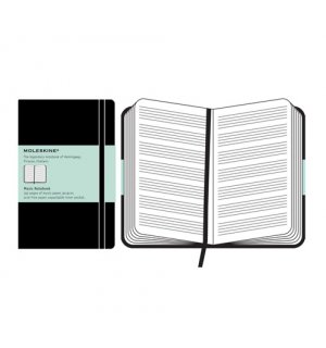 Записная книжка Moleskine Classic (для нот), Pocket, черная