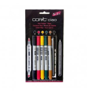 Copic Ciao Набор маркеров 6 цветов Hue Colors (x6)