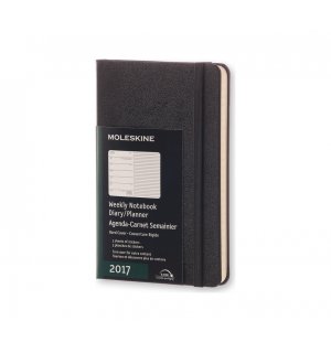 Еженедельник Moleskine Classic (2017), Pocket, черный