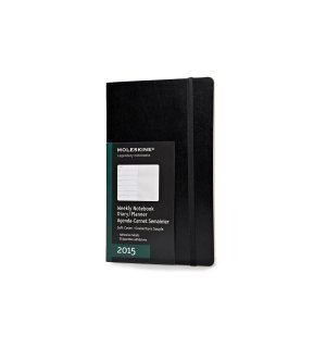 Еженедельник Moleskine Classic Soft (2015), Large, черный