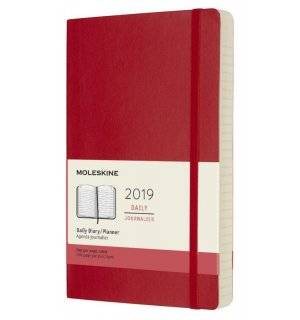 Moleskine Ежедневник Classic Soft (2019), Large, красный