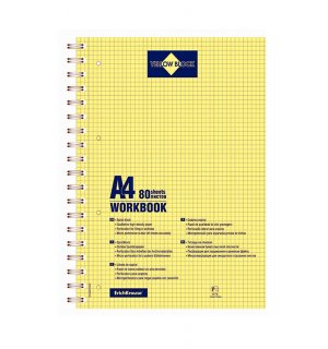 Erich Krause Yellow Block A4 Workbook (спираль по длинной стороне)