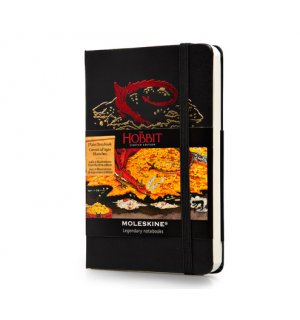 Записная книжка Moleskine Hobbit-2 (нелинованная), Pocket, чёрная