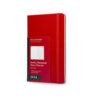 Еженедельник Moleskine Classic (2014), Large, красный