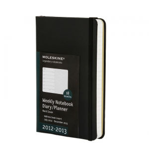 Еженедельник Moleskine Classic (18 мес., 2012/13), Pocket, черный