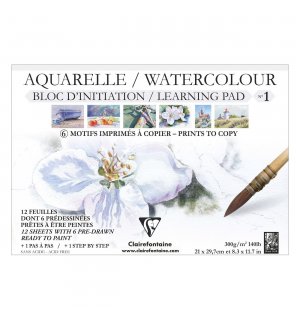 Clairefontaine альбом склейка Watercolor Learning Pad №1 A4