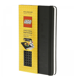 Записная книжка Moleskine Lego в линейку (черная)