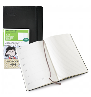 Еженедельник Moleskine Peanuts (2013), черный