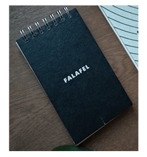 Falafel блокнот на пружине Notepad Black А7