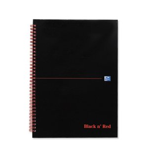 Тетрадь Oxford Black n' Red Wirebound A4