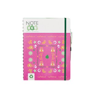 Note Eco Pink Garden A4-