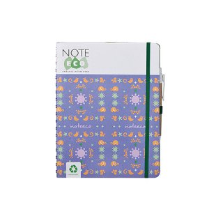 Note Eco Purple Garden A4-