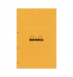 Rhodia Orange A4 Pad stapled perforation
