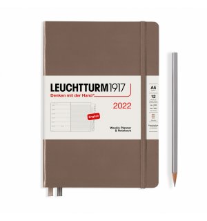 Leuchtturm1917 Еженедельник-блокнот на 2022 год, неделя на странице, Rising Colours Warm Earth (теплая земля) Medium
