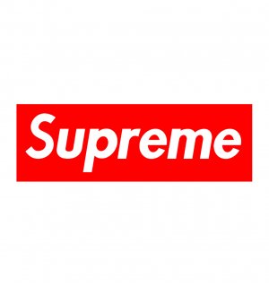 Supreme. Одиночная наклейка А6