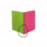 Ciak Duo Pink Green — итальянская записная книжка с двухцветной кожаной обложкой