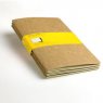 Записная книжка Moleskine Cahier (в клетку, 3 шт.), Large, бежевая