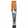 BRAUBERG ART CLASSIC Кисть художественная профессиональная синтетика мягкая под колонок, плоская, короткая ручка №14