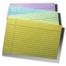 INDINOTES Цветные индексные карточки с полем Colored Index Cards A6