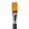 BRAUBERG ART CLASSIC Кисть художественная профессиональная синтетика жесткая, плоская, длинная ручка № 24
