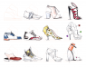 Fashionary Скетчбук для дизайнеров обуви Shoes Edition A5 (уцененный товар)