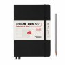 Leuchtturm1917 Еженедельник-блокнот на 2022 год, неделя на странице, черный Medium