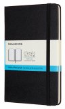 Записная книжка Moleskine Classic, Medium, в точку, черная жесткая обложка