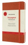 Записная книжка Moleskine Voyageur, Medium, оранжевая обложка