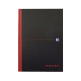Офисная тетрадь Oxford Black n' Red Casebound Notebook A4