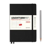 Leuchtturm1917 Ежедневник на 2023 год, Black (черный) день на странице Medium