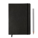 Leuchtturm1917 Leather Medium Notebook Black (натуральная кожа)