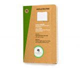 Записная книжка Moleskine Evernote Cahier (в линейку), Pocket, бежевая (2шт.)